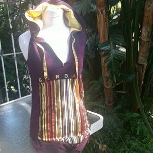 CLOSET CLOSING 9/30 Sleeveless hoodie graphic punk purple